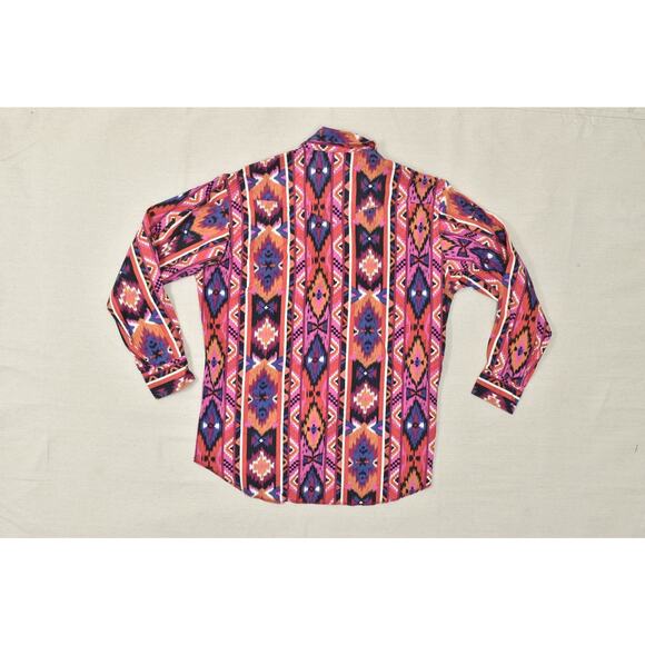 Wrangler Cowboy Cut X-Long Tails Western Button-Up Shirt Regular Size 16.5-34 - Picture 2 of 8